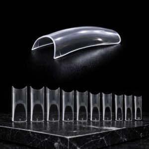 500 lü Profesyonel Yarım Ay Nail Tips – Şeffaf Protez Tırnak Ucu 10 Boy Kutulu (Kopya)