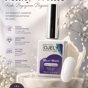Ojely Milky White Gel Oje – Rakı Beyazı