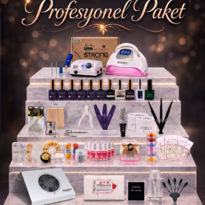 💎 PRO Nail Art Seti – Full Profesyonel Paket (Her Şey Dahil)